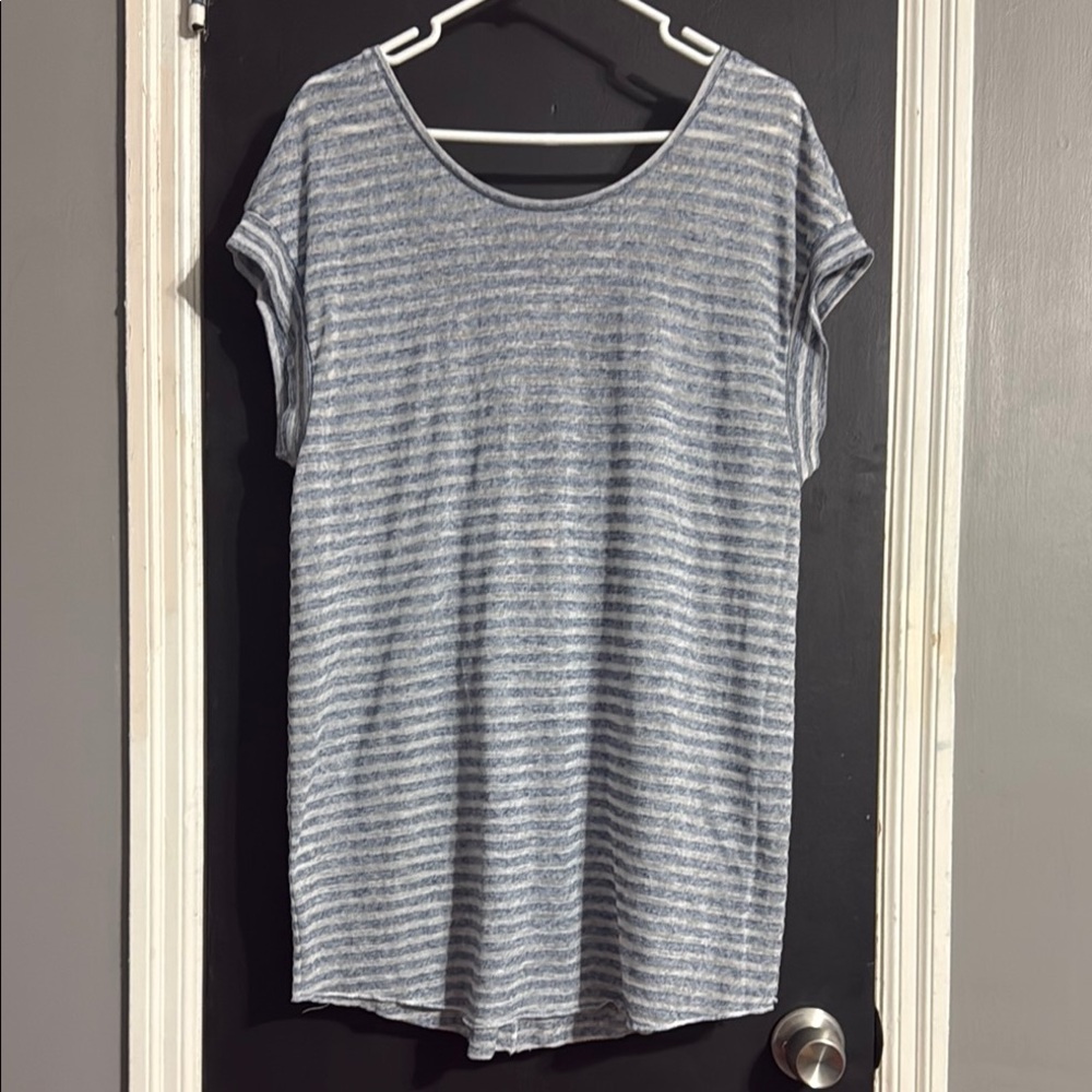 Victoria’s Secret Sheer Striped Low Back Tunic/Coverup Size: L